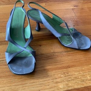 Sigerson Morrison gray slingback heels